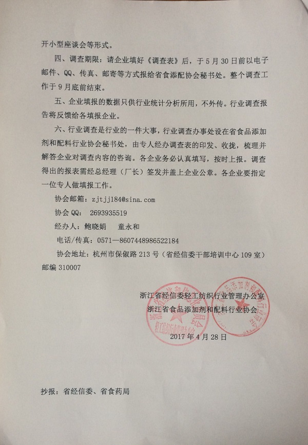 ���ڿ�չ������ȫʡʳƷ���Ӽ���������ҵ�����֪ͨ��2017-7�ţ�